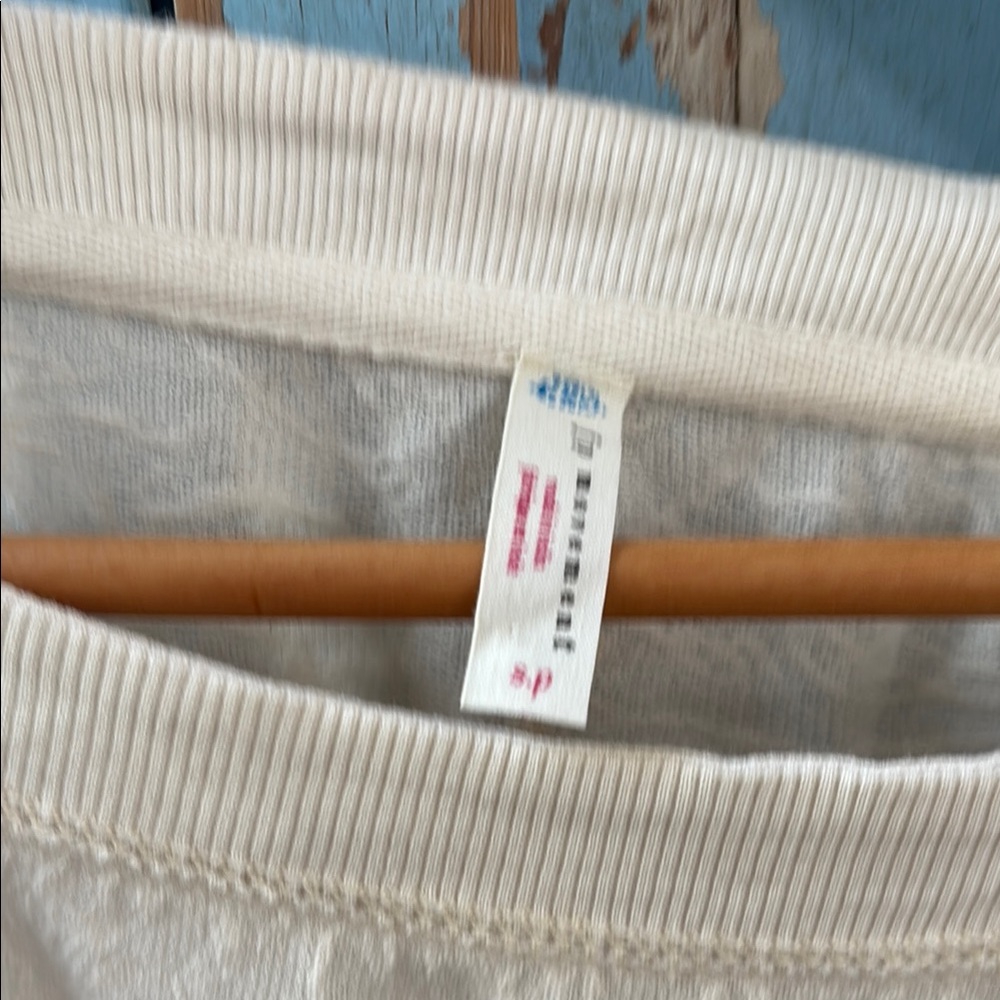 FP Movement by Free People Cream Cropped Tie sides Hoodie - Picture 2 of 3